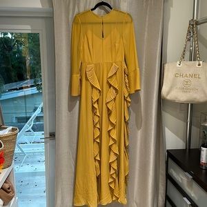 Yellow prom dress Mikael Aghal size 4